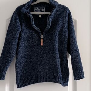 Joules Deep Blue Zip-Up Sweater